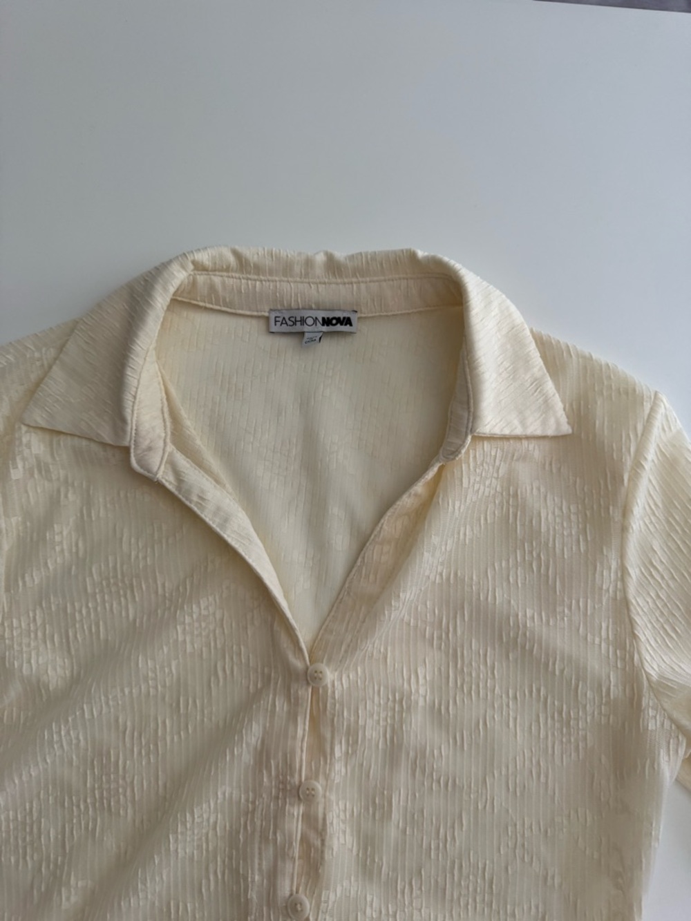 Lace Button Up Top - Picture 8 of 12